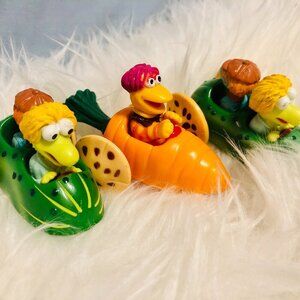 1988 McDonald’s Fraggle Rock Happy Meal Toy Lot Gobo Red Boober Cars